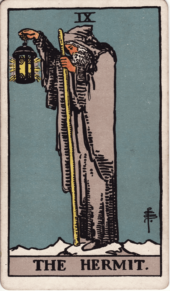 Karta tarota Pustelnik (The Hermit)