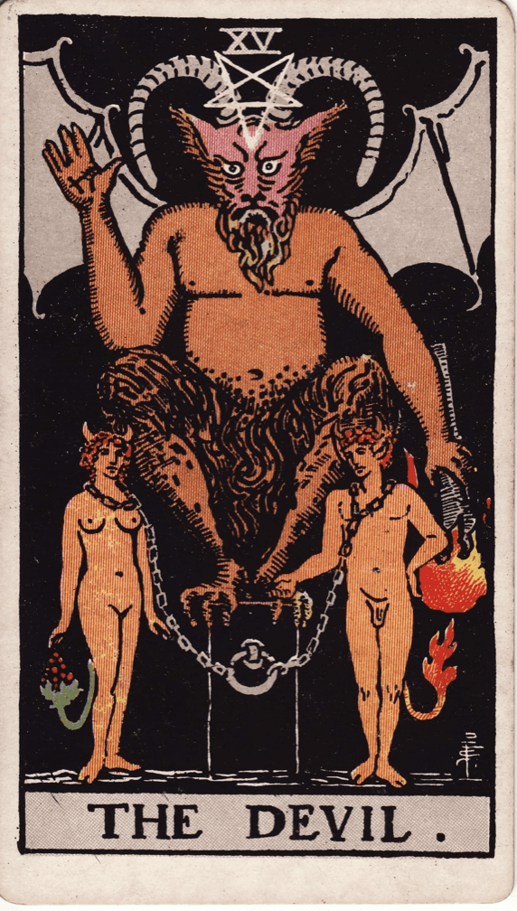 Karta tarota Diabeł (The Devil)